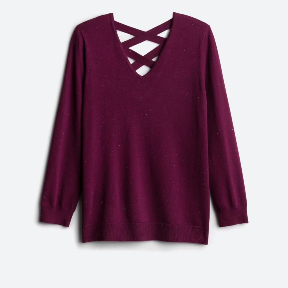 Love Ellie Mia Back Detail Sweater - 2X
